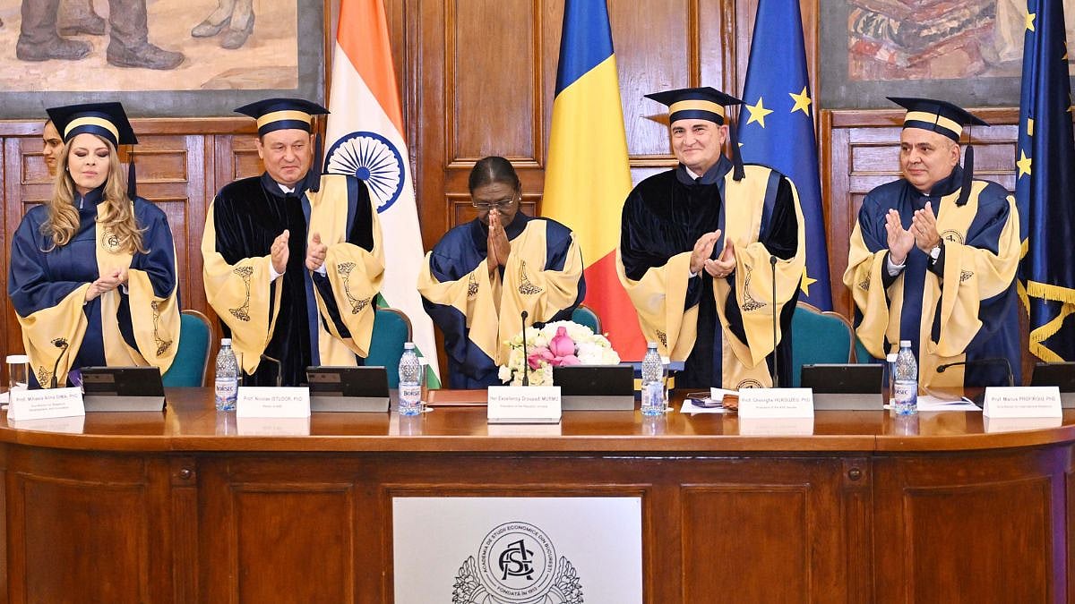 President Droupadi Murmu Conferred Honorary Doctorate By Bucharest University, Calls For Stronger India-Romania Academic Cooperation | Video