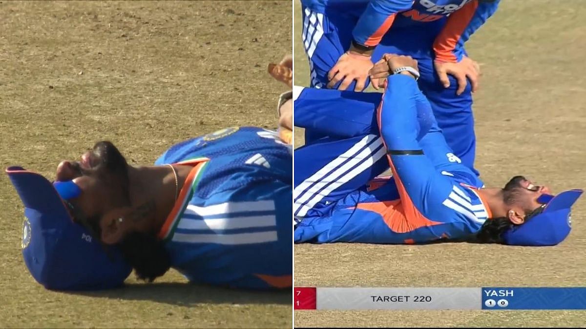 IND Vs ZIM: Tilak Varma Suffers Painful Blow After Bennett's Rocket Shot At Cover