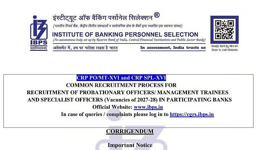 IBPS PO, SO Recruitment 2026: Application Closes Tomorrow At ibps.in; Direct Link Here 