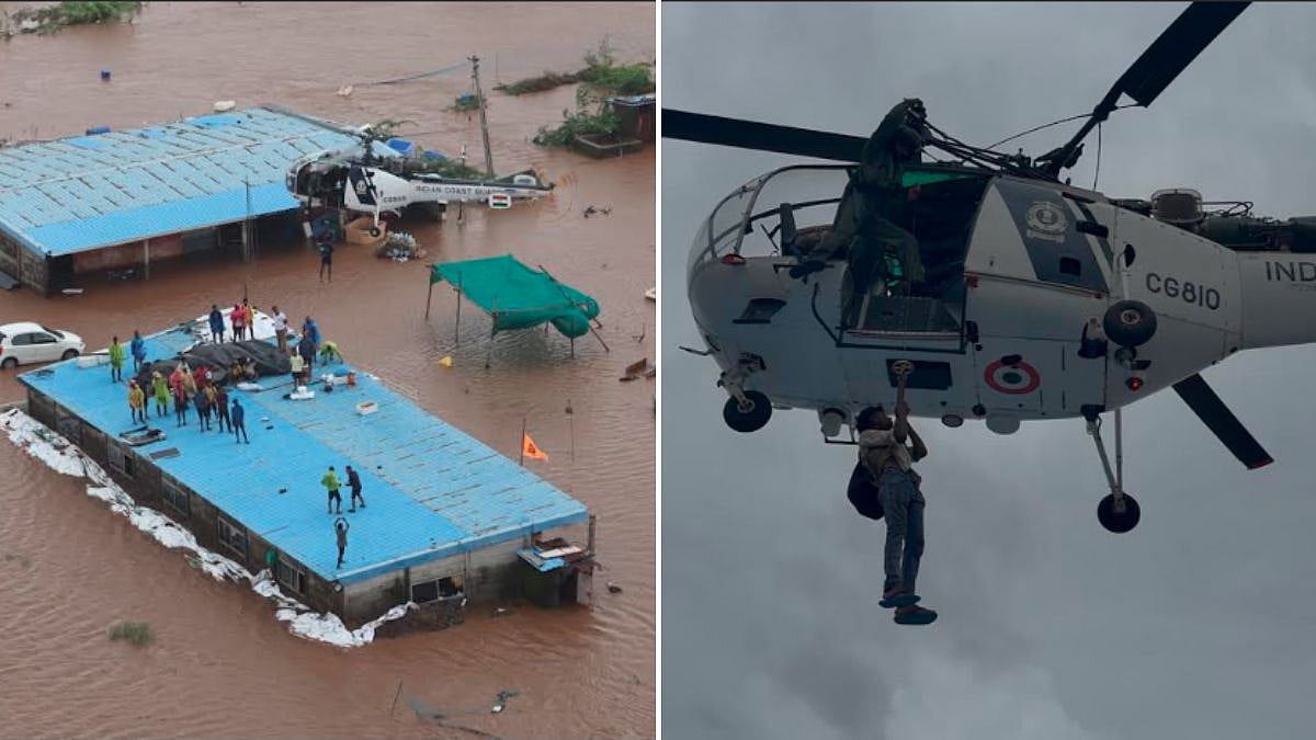 Indian Coast Guard Mounts Massive Multi-Location HADR Operation, Rescues Over 170 Stranded In South Gujarat And Dadra & Nagar Haveli