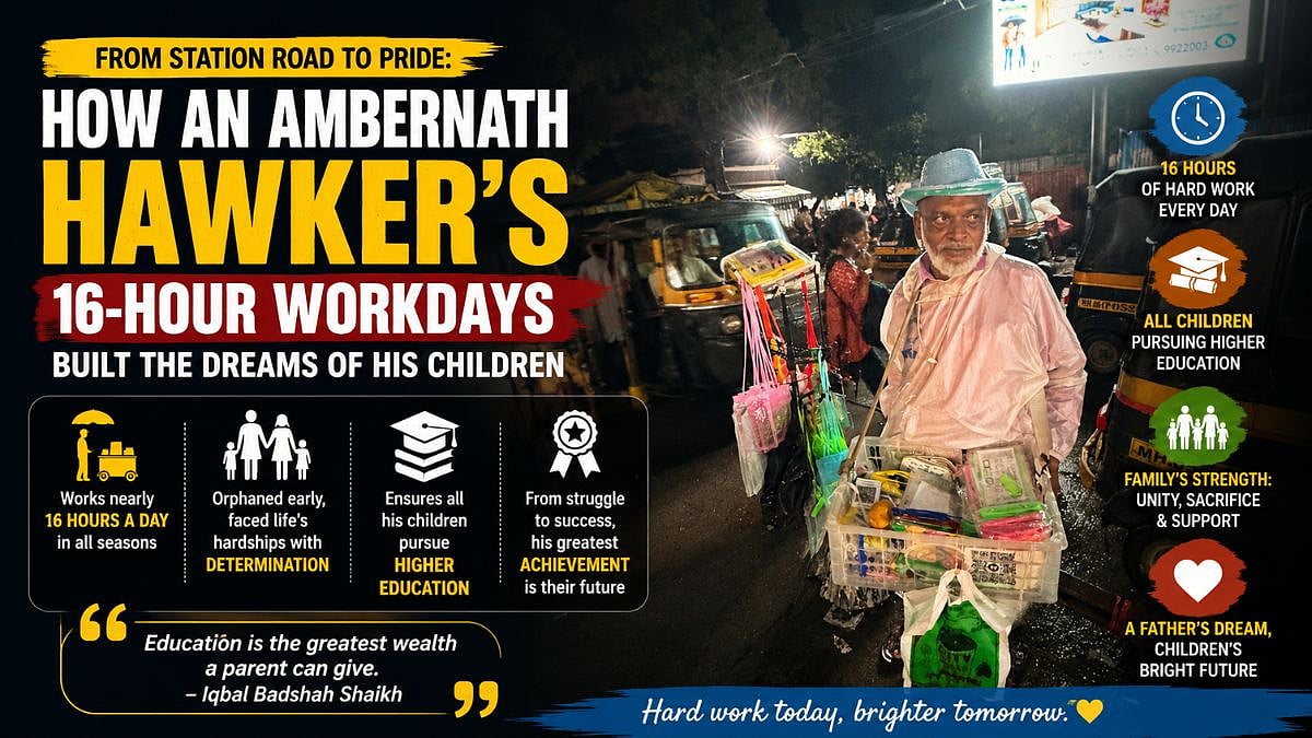 From Station Road To Pride: How An Ambernath Hawker's 16-Hour Workdays Built Brighter Futures For His Children