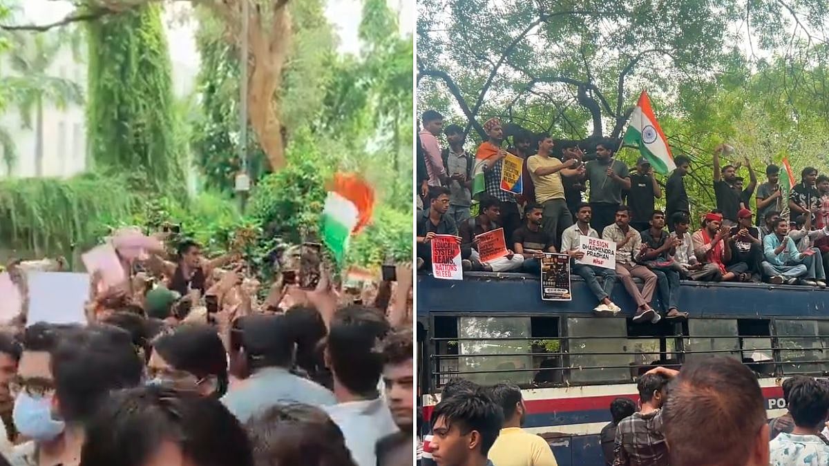 Chants, Tricolour And Dance Mark Celebrations At Jantar Mantar After Dharmendra Pradhan's Resignation