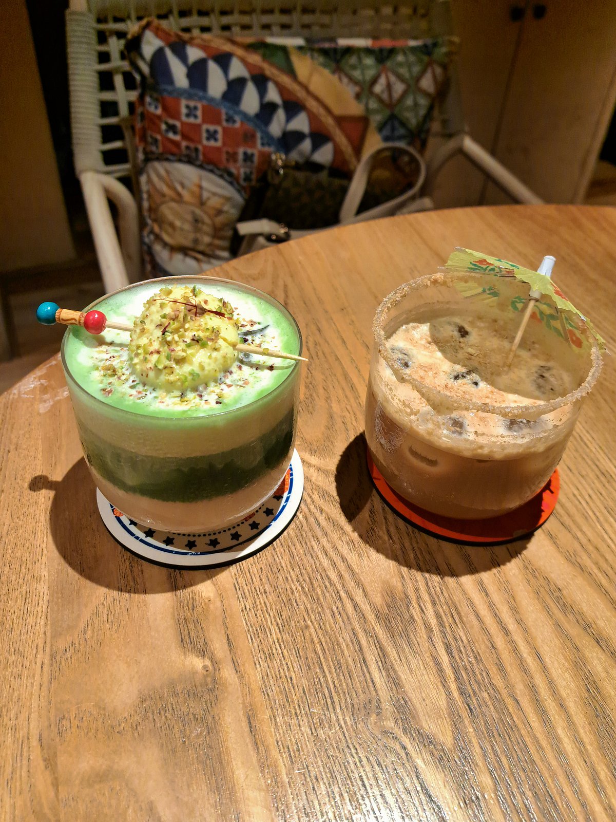 Rasmalai Matcha and Vietnamese Coconut Coffee