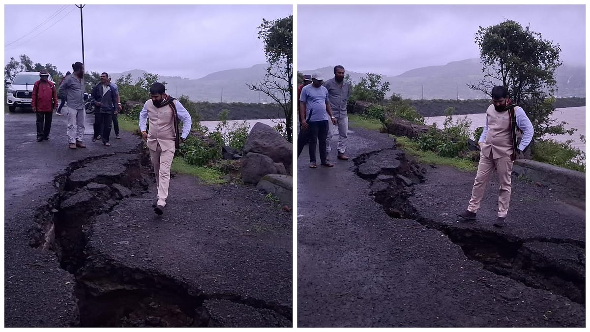 Nashik: Bham Dam Road Collapses After Heavy Rain, 40 Tribal Families Face Isolation