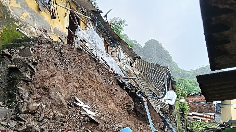 Land Cave-In Sparks Panic In Mumbra, 9 Families Shifted To Safety