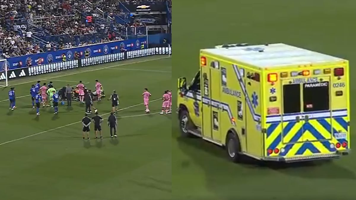 Lionel Messi's Inter Miami Teammate German Berterame Rushed To Hospital In Ambulance After Horror Collision | Video