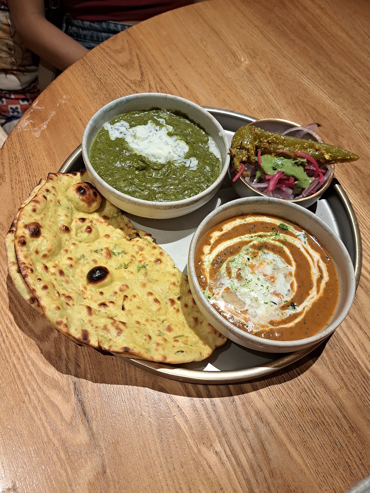 Punjabi Saag Aur Missi Roti and Janu Black Dal
