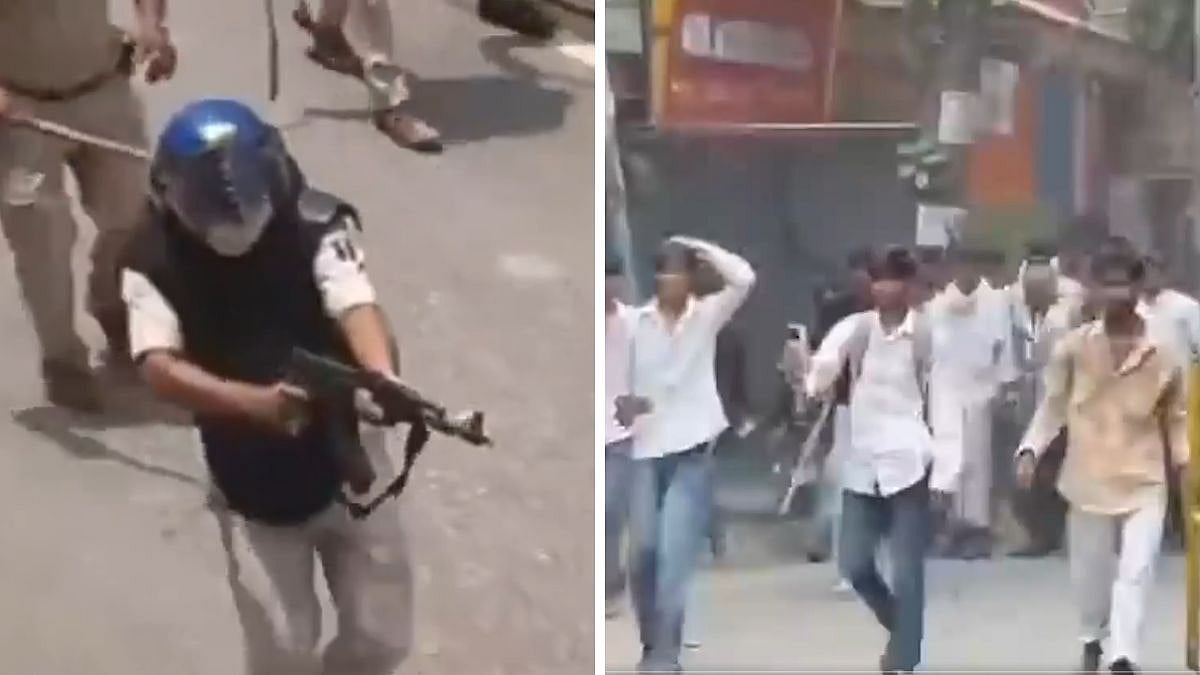 Bihar: Action Taken Against Cops Seen Firing AK-47 During Student Protest In Siwan