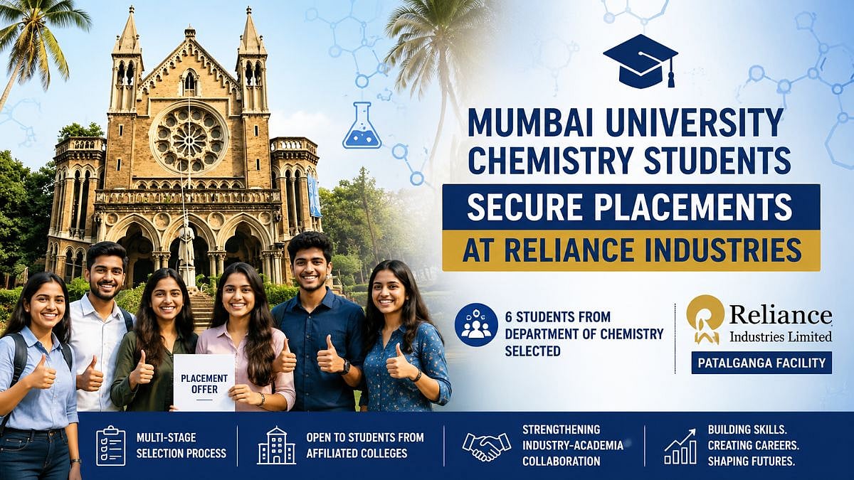 Mumbai University Chemistry Students Secure Reliance Industries Placements Through Campus Recruitment Drive