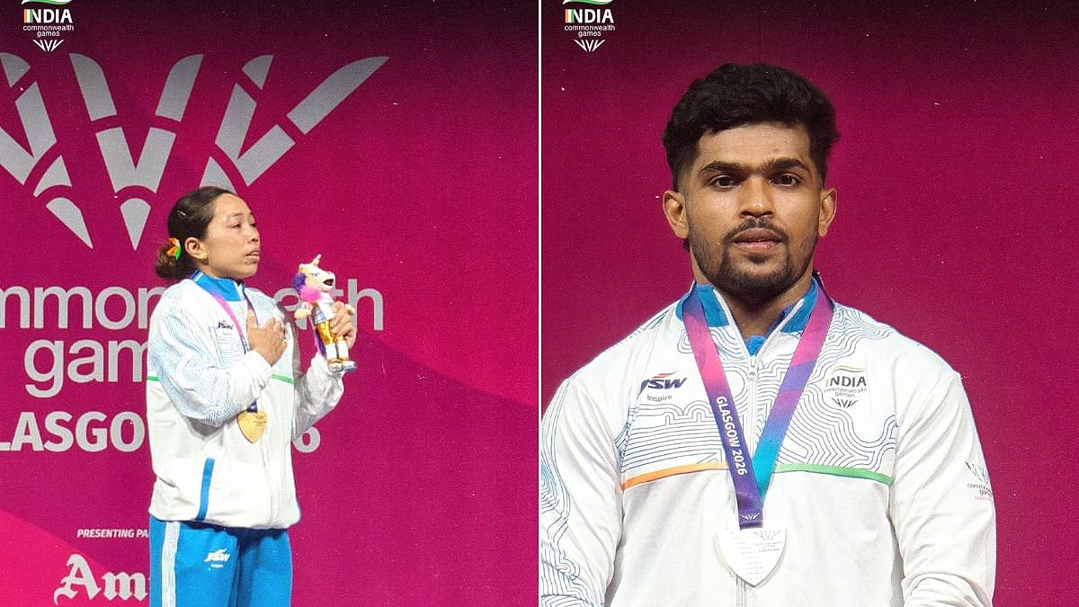 CWG 2026 Medal Tally: India Jump To 8th After Mirabai Chanu Seals Gold, Rishikanta, Raja Secure Silver