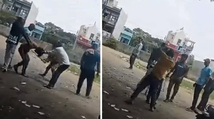 Two Youths Dragged By Hair, Thrashed With Pipes For Refusing Liquor Outside Liquor Shop In MP's Narmadapuram | VIDEO