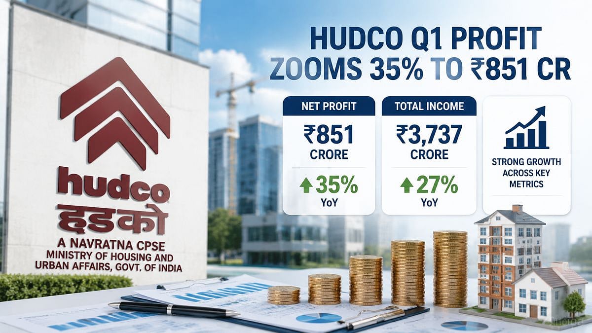 Hudco Q1 Profit Jumps 35 Per Cent To ₹851 Crore, Declares ₹1.25 Interim Dividend