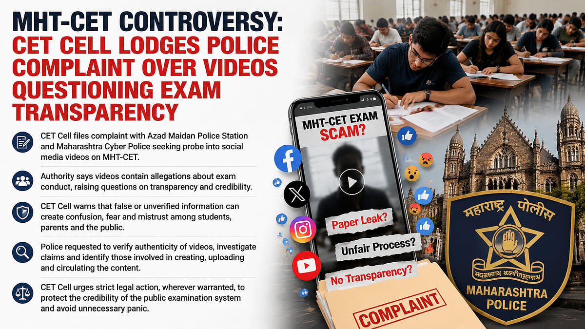 MHT-CET Exam Claims On Social Media Under Scanner As CET Cell Files Police Complaint