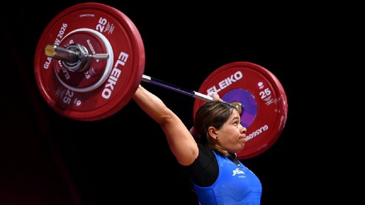 CWG 2026: Indian Lifter Bindyarani Devi Sorokhaibam Wins Bronze In Women's 58kg Weightlifting