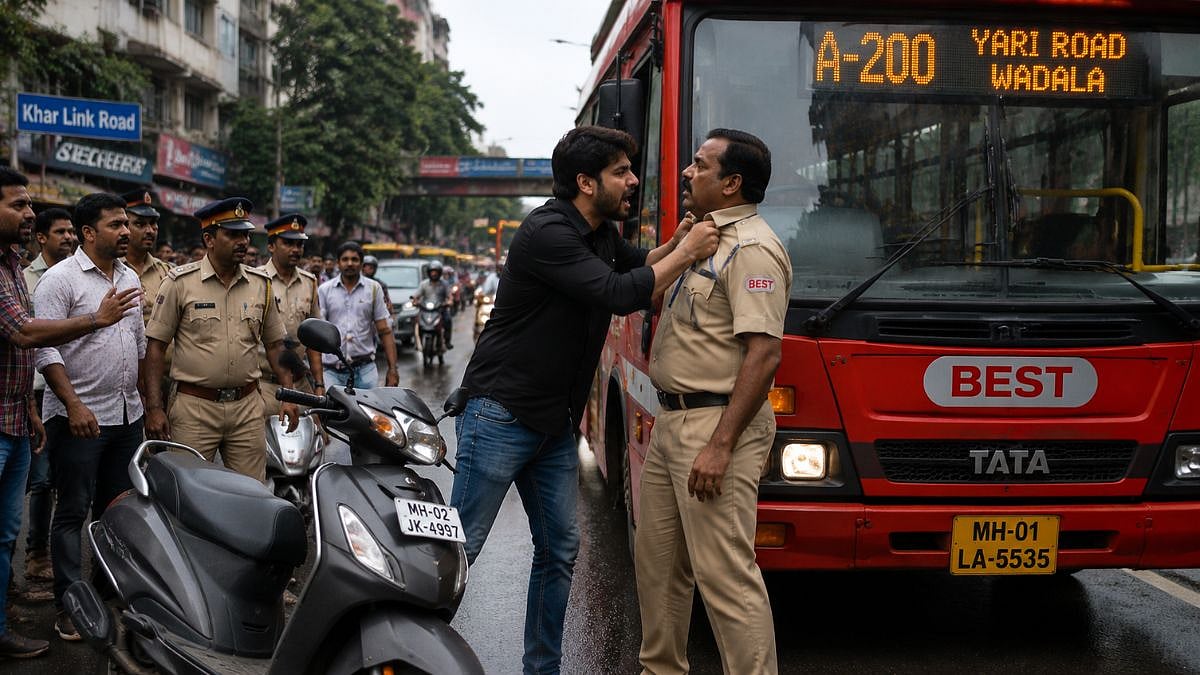 Mumbai Crime: 28-Year-Old Scooterist Arrested After Assaulting BEST Bus Driver, Blocking Traffic On Khar Link Road