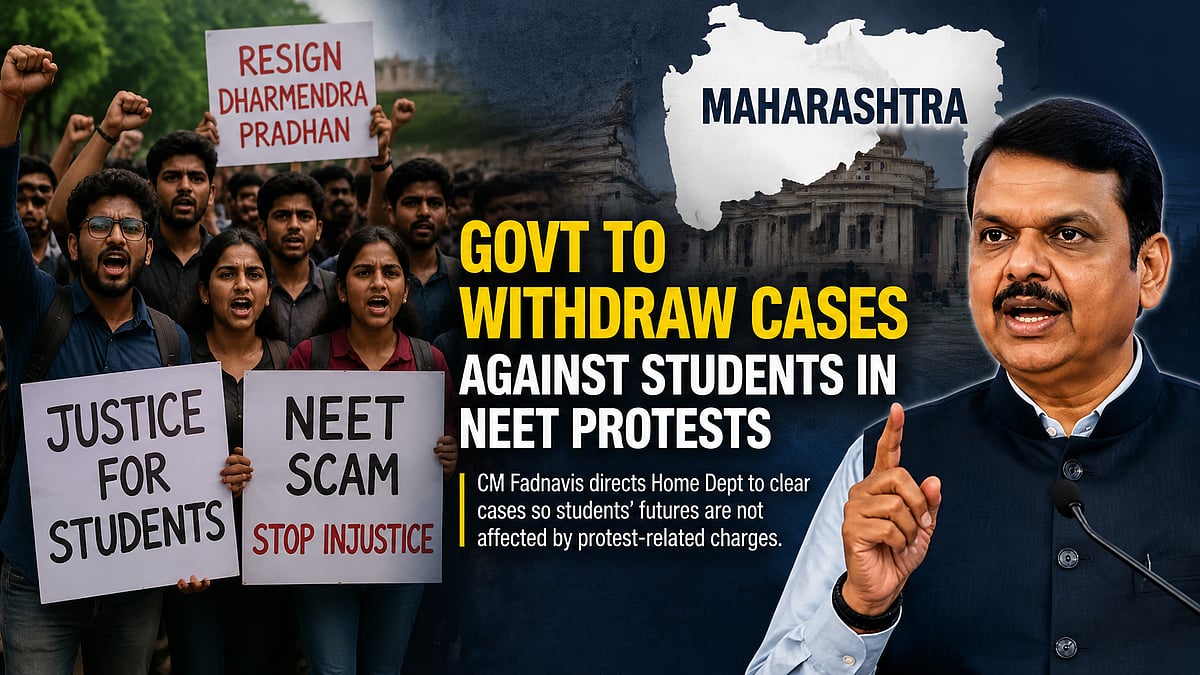 Maharashtra To Withdraw Cases Against Students Booked During NEET Protests