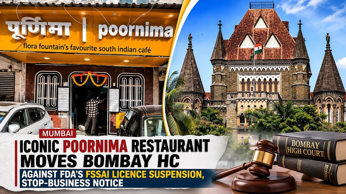 Mumbai's Iconic Poornima Restaurant Moves Bombay HC Against FDA's FSSAI Licence Suspension, Stop-Business Notice