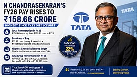 Tata Sons chair N Chandrasekaran’s FY26 remuneration rises to Rs 158.66 crore