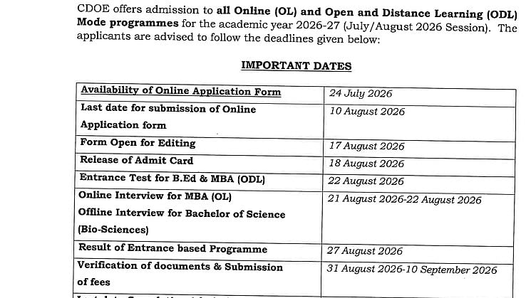 JMI Admission 2026-27 Begins For 49 Online & Distance Learning Programmes; Apply By August 10