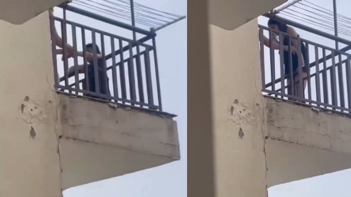 Woman Hangs Herself From Balcony After Having An Argument Over 'Lock Upp' Show, Neighbour's Heroic Intervention Saves Her | VIDEO