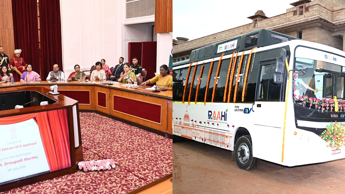 President Murmu Launches Fare-Free E-Bus Service RAAHI, Announces Third E-Upahaar Auction
