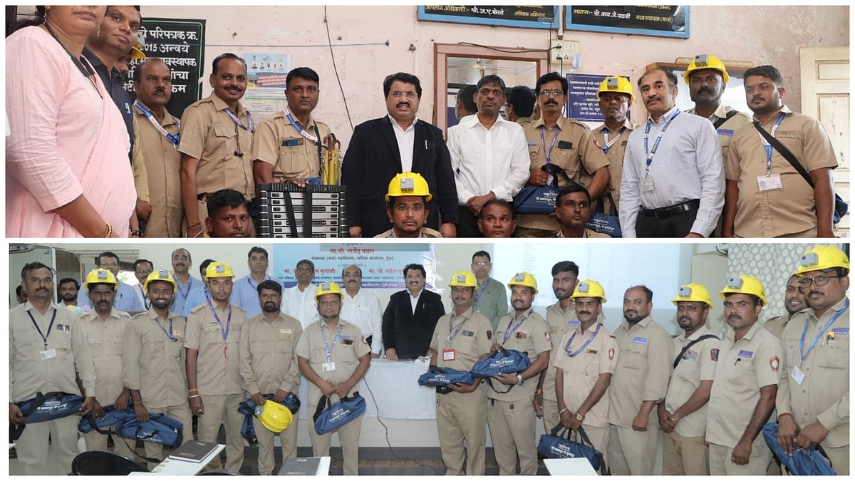 Jalgaon: Mahavitaran Distributes Safety Gear To Field Staff, Urges Employees To Prioritise Electrical Safety