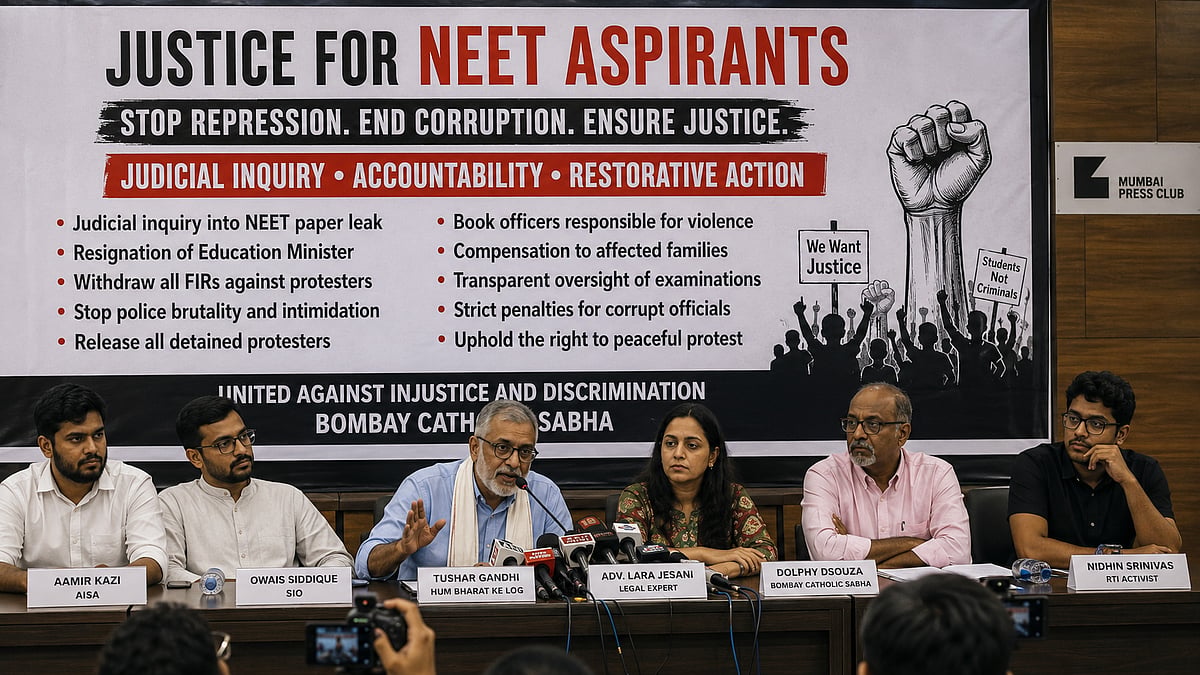 Civil Society Activists Call For Judicial Inquiry Into NEET Paper Leak And Punishment To Police Personnel Involved In High-Handed Action Against Protesters
