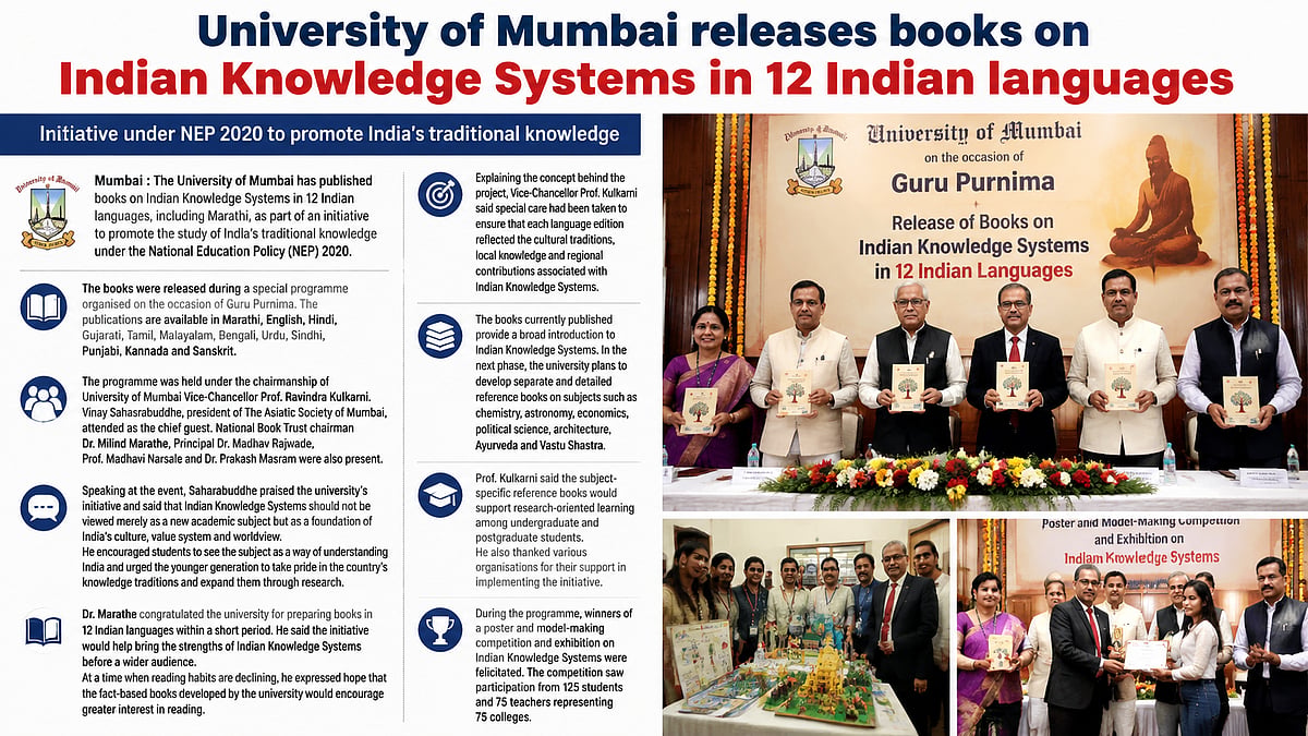 Mumbai University Publishes Indian Knowledge Systems Books In 12 Languages Under NEP 2020