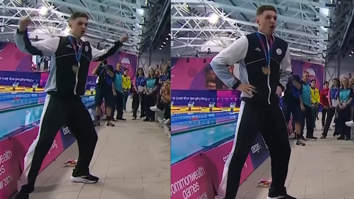 CWG 2026: New Zealand Swimmer Lewis Clareburt Receives Powerful 'Haka' Tribute After Winning 2nd Gold Medal | Video