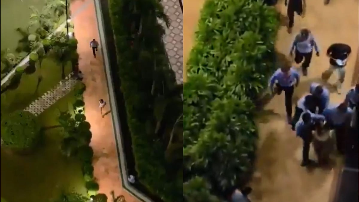 Chain Snatcher Escapes Police Custody, Arrested In Noida After Dramatic Chase By Security Guards Inside Residential Society - VIDEO