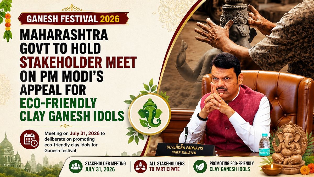 Maharashtra Govt To Hold Stakeholder Meet On PM Modi's Appeal For Eco-Friendly Clay Ganesh Idols