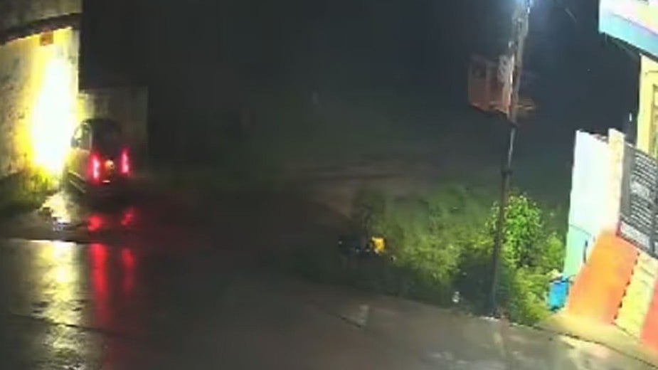Fatal Crash Caught On CCTV: Speeding Car Mows Down Man In Medchal; Investigation Underway 