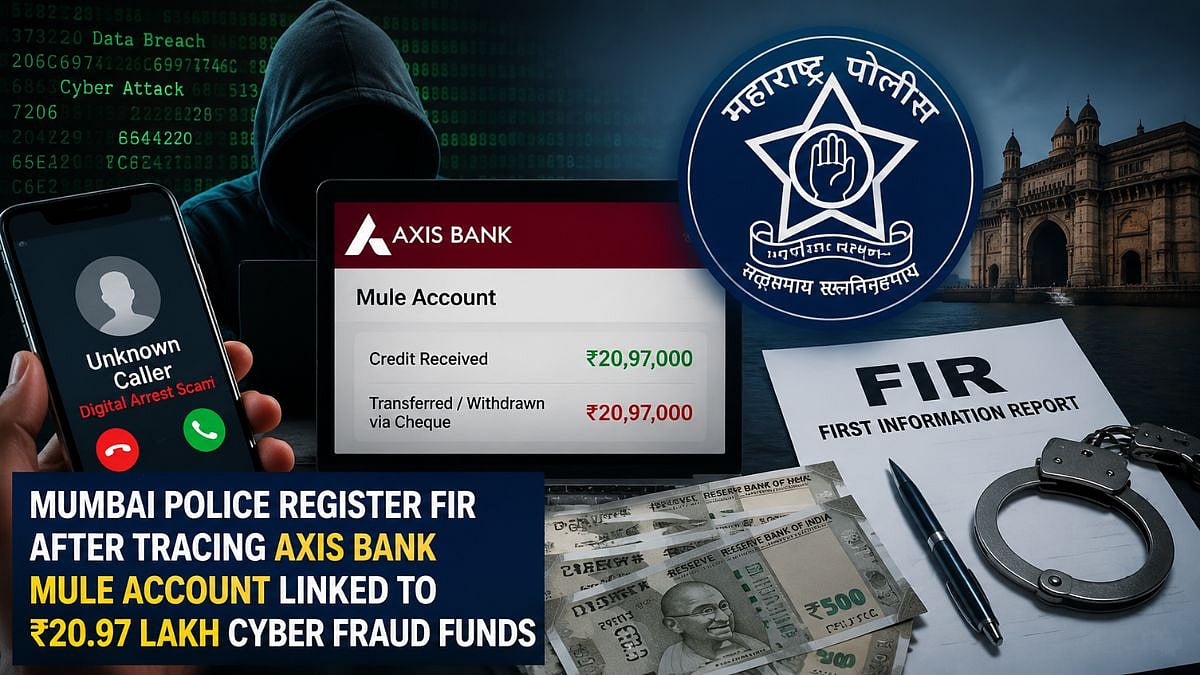 Mumbai Police Register FIR After Tracing Axis Bank Mule Account Linked To ₹20.97 Lakh Cyber Fraud Funds