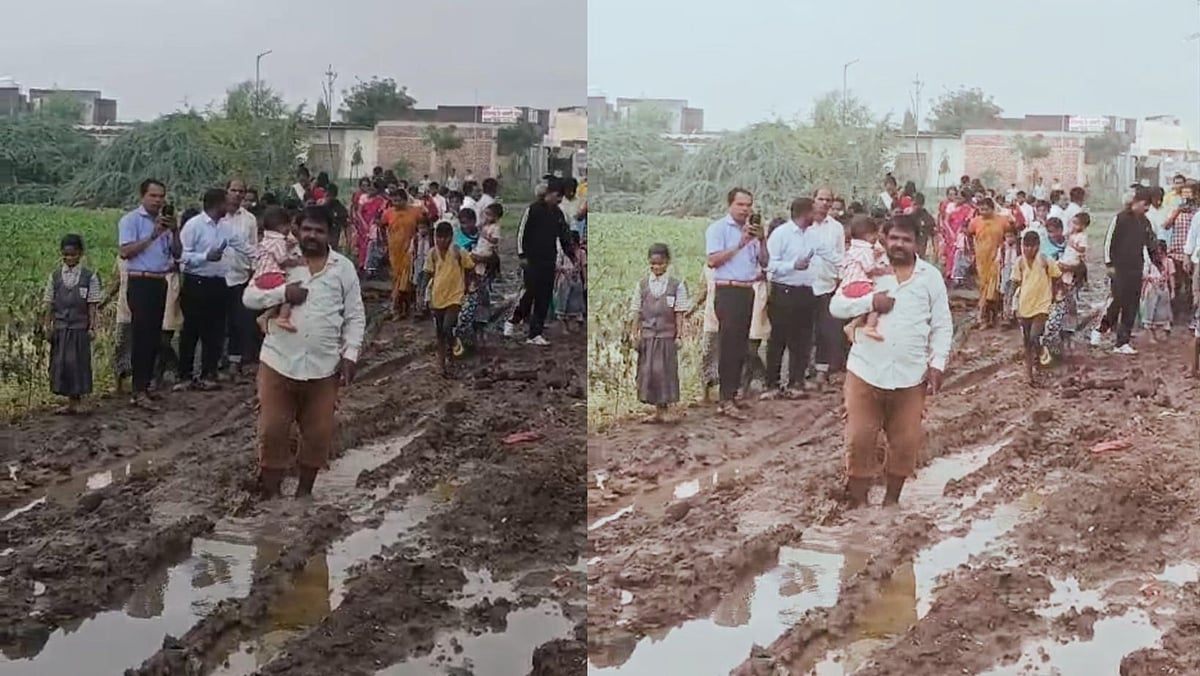 Chhatrapati Sambhajinagar: Kamlapur-Jogeshwari Residents Stage Protest, Demand Road Repairs