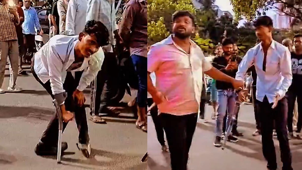 'Beware Of This Scam': Bengaluru Man Allegedly Fakes Disability While Begging In RR Nagar; Viral Video Sparks Public Debate