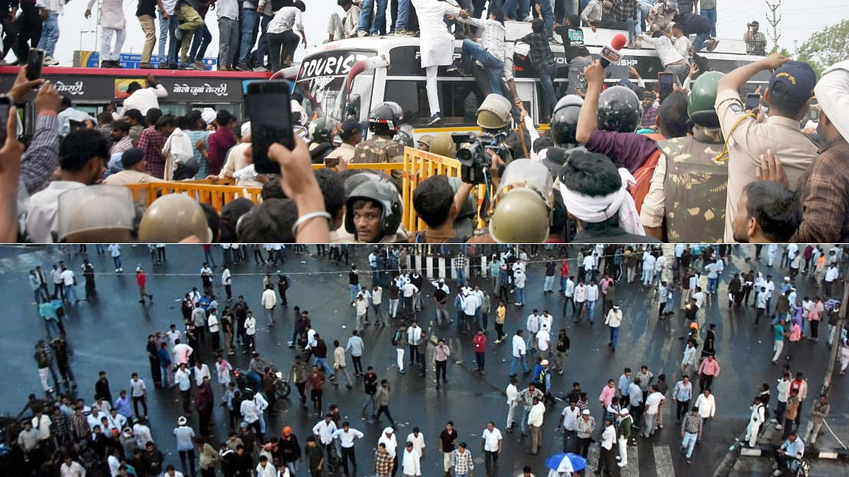 Bhopal Security Breach: Farmers Break Police Barricades, March Towards CM House