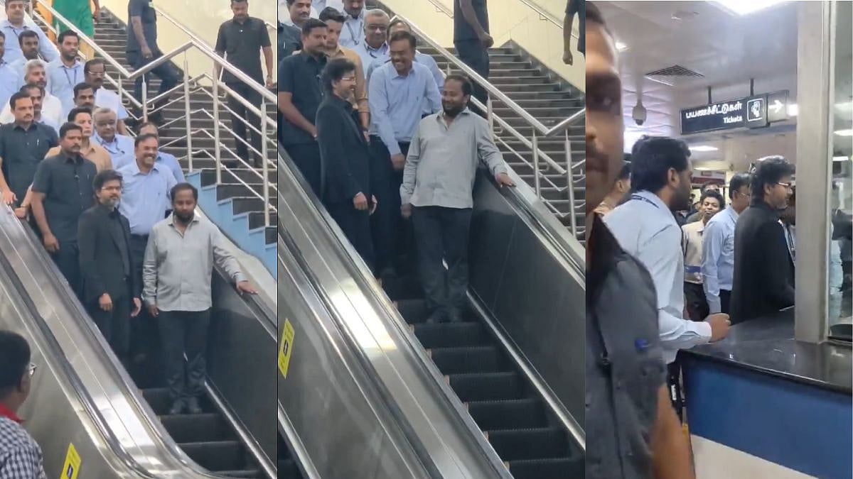 Tamil Nadu CM Vijay Spotted Buying Ticket At Chennai Metro, Reviews Infrastructure And Connectivity