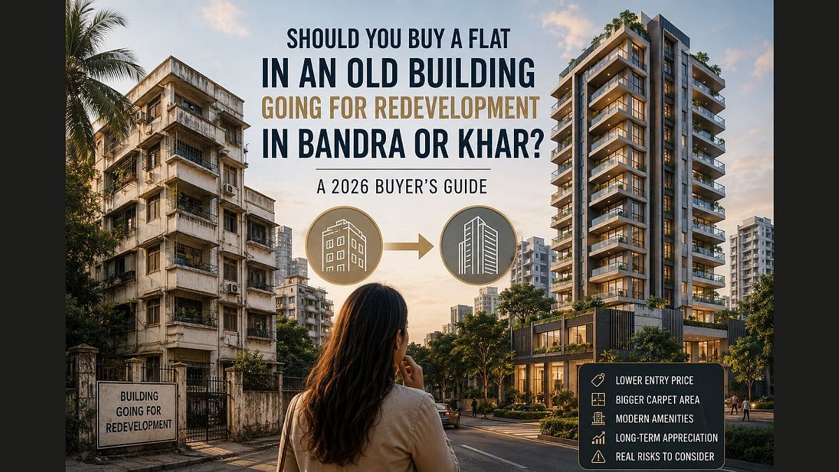 Should You Buy a Flat in an Old Building Going for Redevelopment in Bandra or Khar? A 2026 Buyer’s Guide