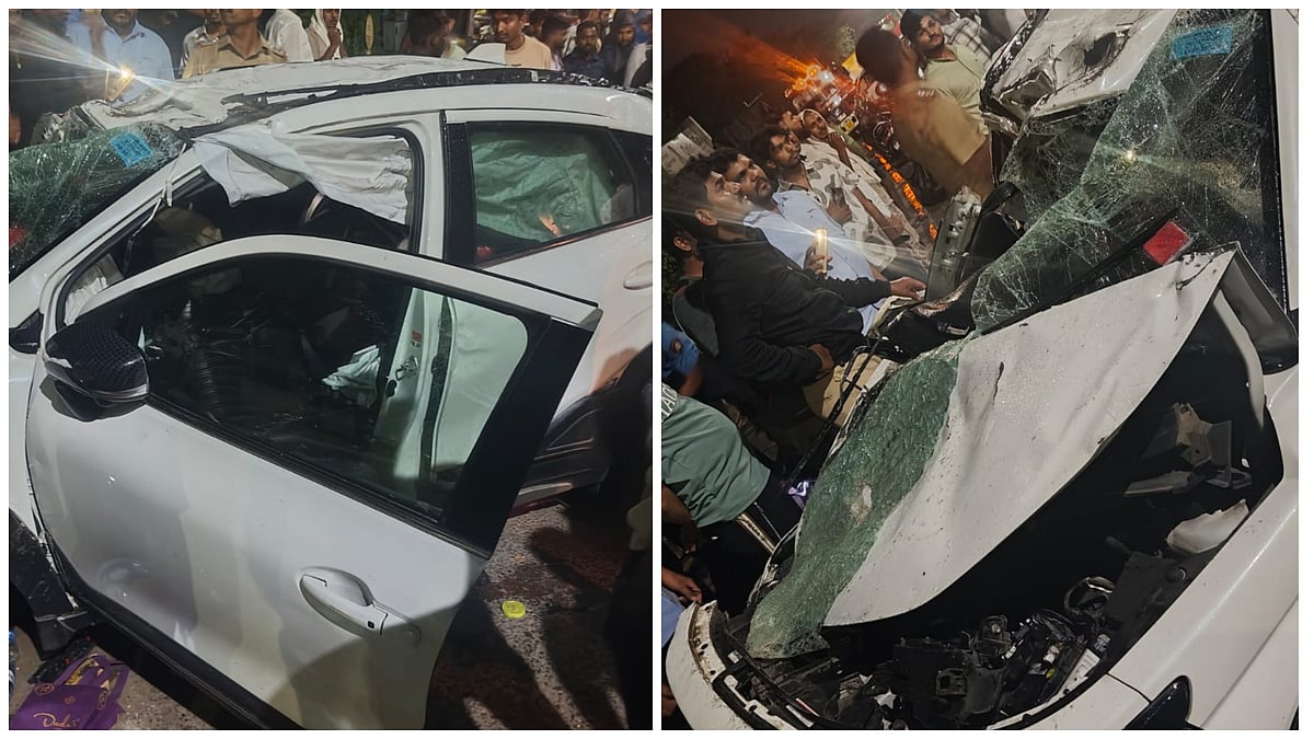 Pune: Drunk Driving Suspected After Car Uproots Tree In Sangamwadi; Two Men Rescued