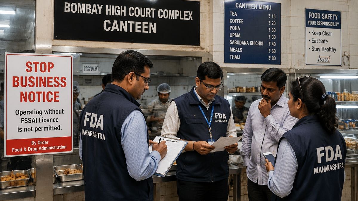 Mumbai: FDA Inspects 3 Bombay High Court Canteens; 2 Issued Stop-Business Notices Over Lack Of FSSAI Licence
