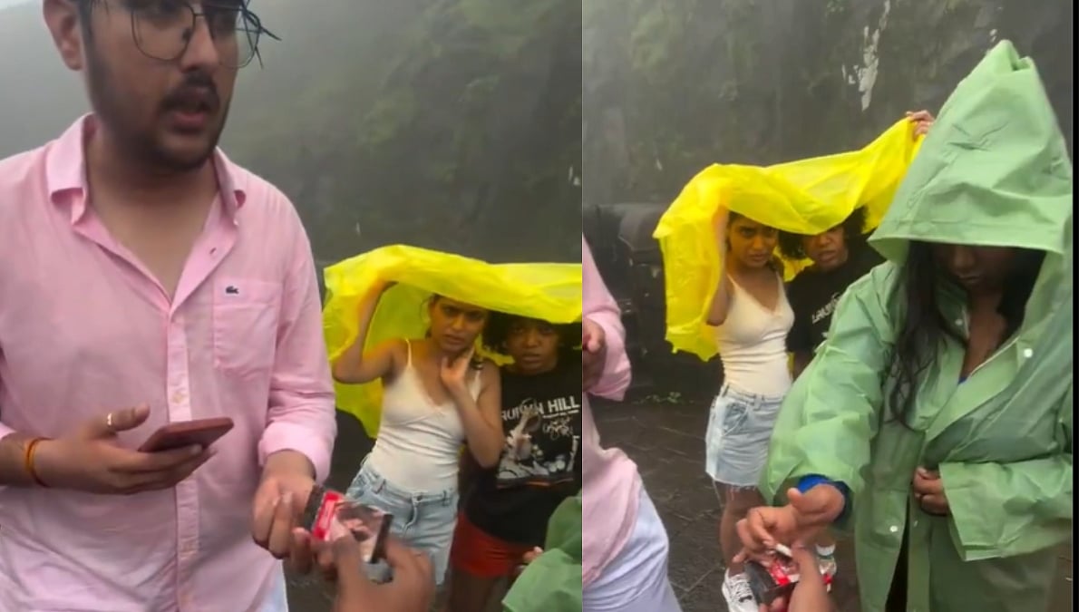 Caught On Camera: Local Man Confronts Delhi Tourists For Smoking At Lohagad Fort