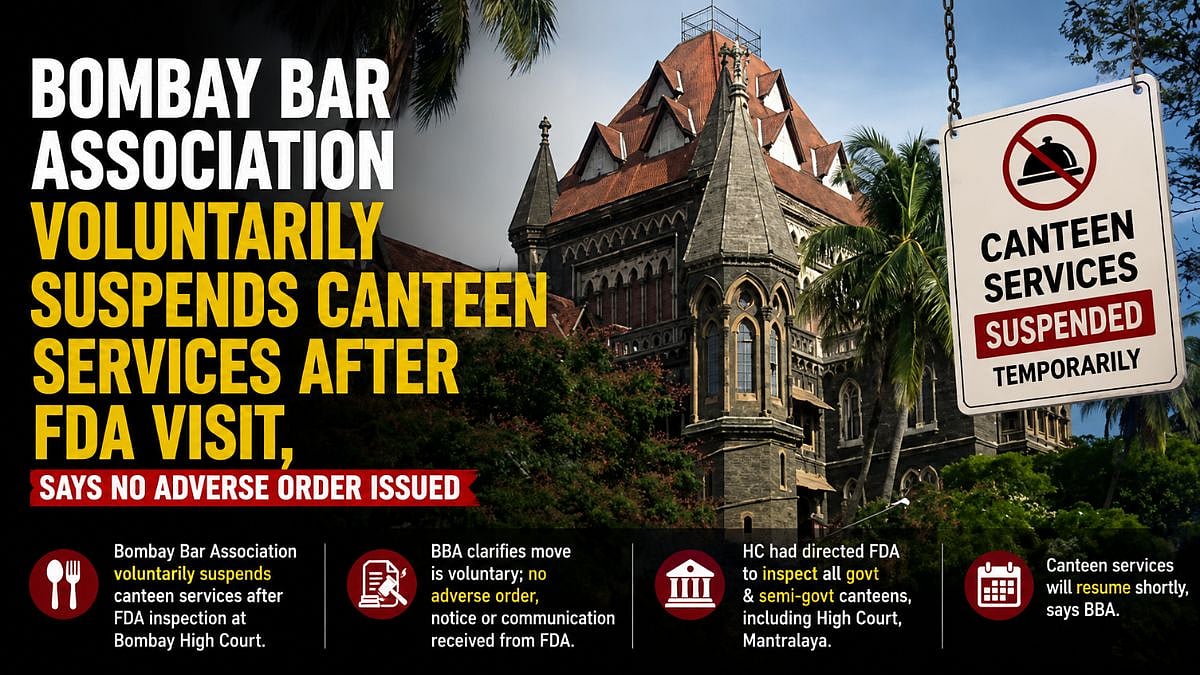 Bombay Bar Association Voluntarily Suspends Canteen Services After FDA Visit, Says No Adverse Order Issued