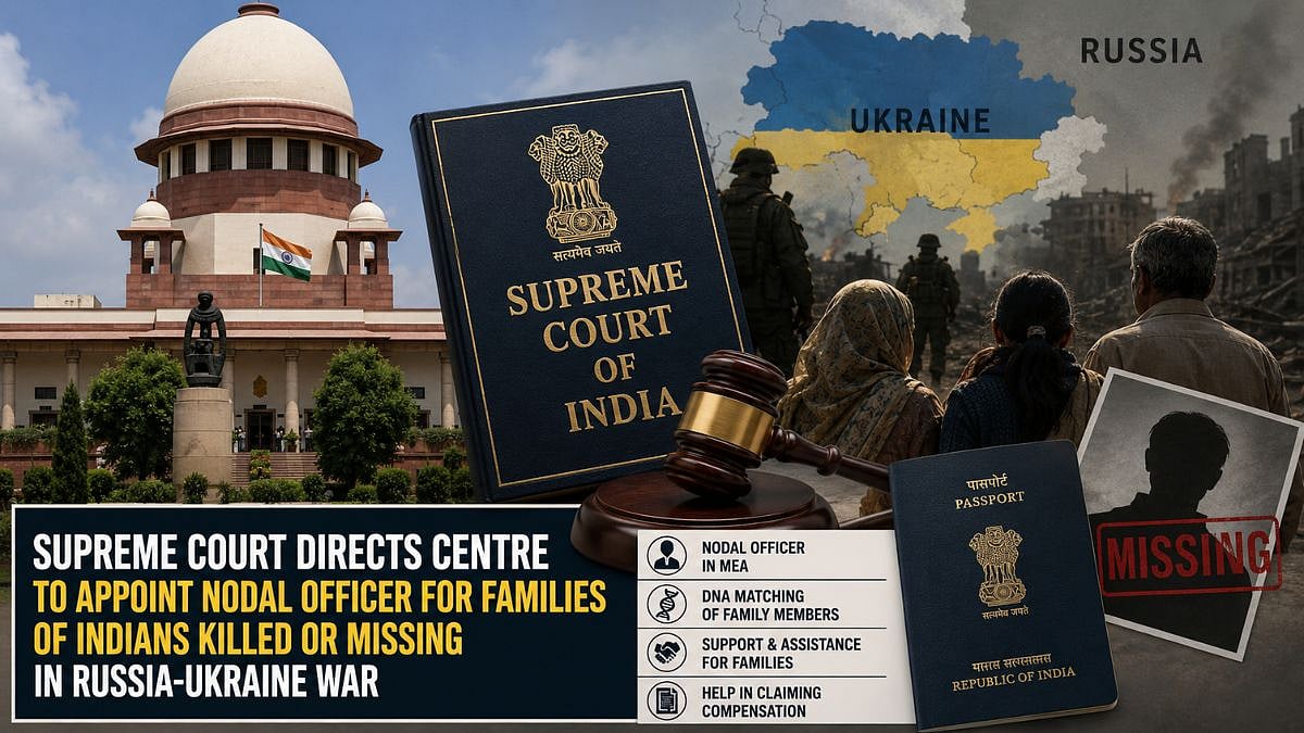 Supreme Court Directs Centre To Appoint MEA Nodal Officer For Families Of Indians Killed Or Missing In Russia-Ukraine War