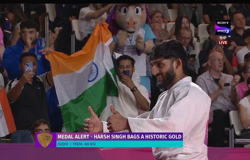 Harsh Singh Bags Gold Medal At Commonwealth Games 2026 In Glasgow