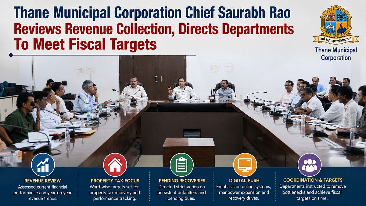 Thane Municipal Corporation Chief Saurabh Rao Reviews Revenue Collection, Directs Departments To Meet Fiscal Targets