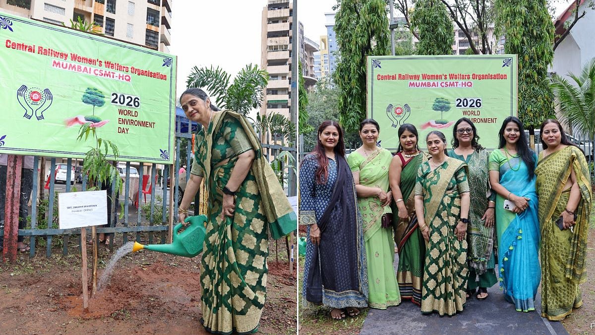 Mumbai: Central Railway Women's Welfare Organisation Holds Tree Plantation Drive At Byculla's Nirmal Park