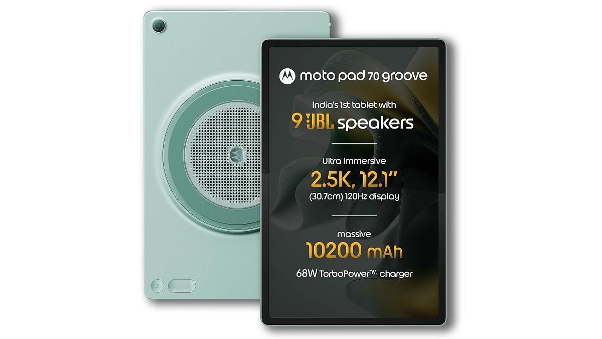 Motorola Pad 70 Groove With 9-unit JBL Pro Speaker System Launched In India; Priced At ₹36,999