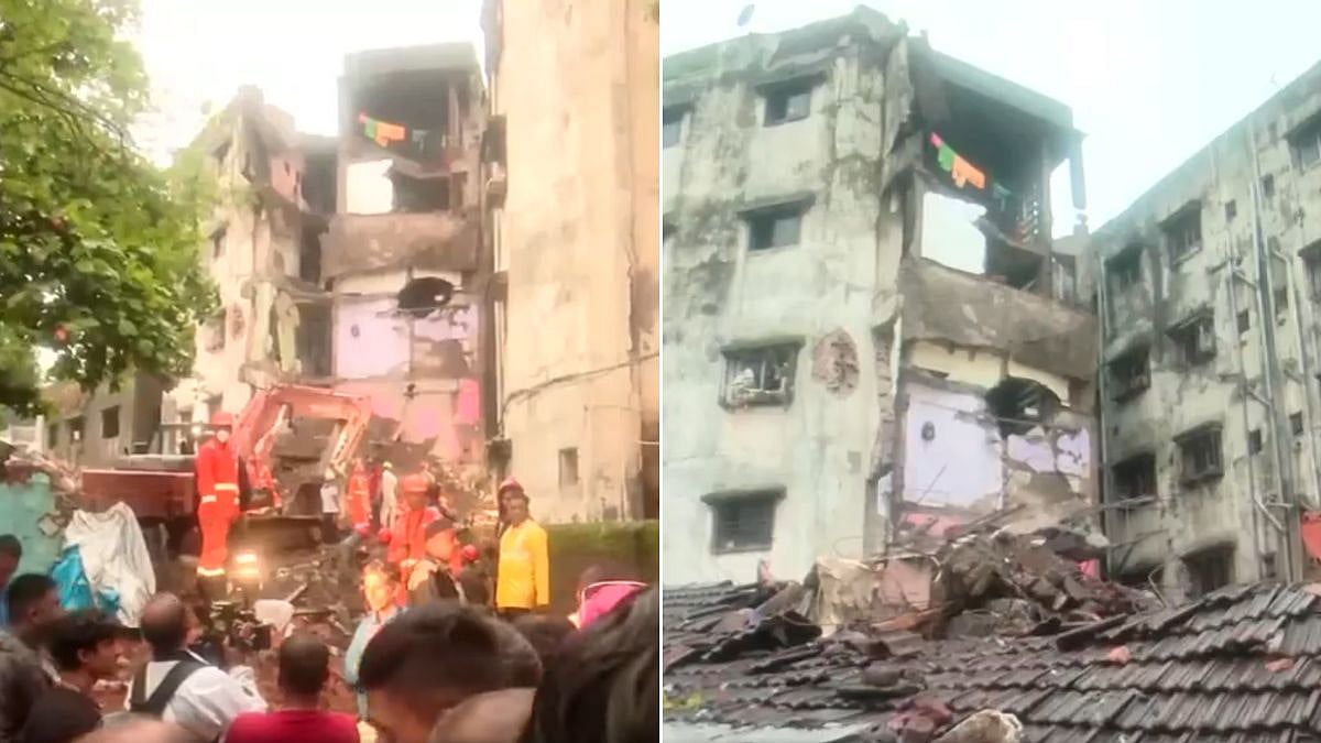 Bhiwandi Building Collapse: Four-Storey Portion Of Kohinoor Apartment Crashes, 3 Injured; Several Feared Trapped As Rescue Operation Continues | Video