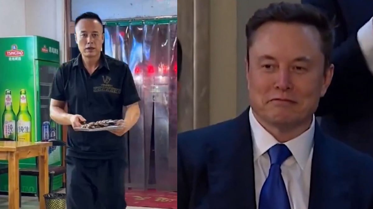 'More Handsome Than Elon': Chinese BBQ Restaurant Owner Goes Viral For Looking Strikingly Like Elon Musk - VIDEO 