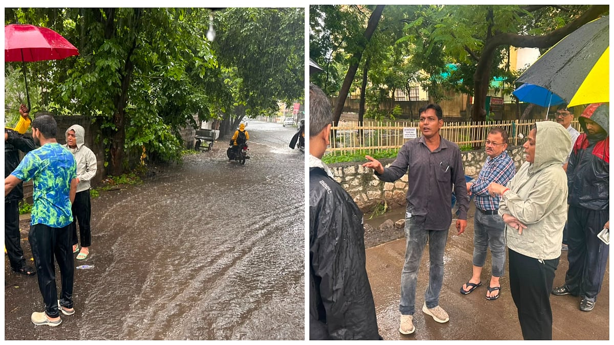 Jalgaon: Mayor Deepmala Kale Leads Six-Hour Ground Inspection As Heavy Rain Triggers Flood-Like Situation